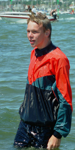 Swimming in clothes is fun!