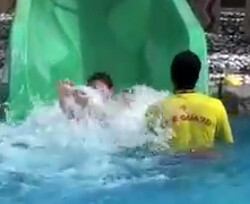 Waterpark slide